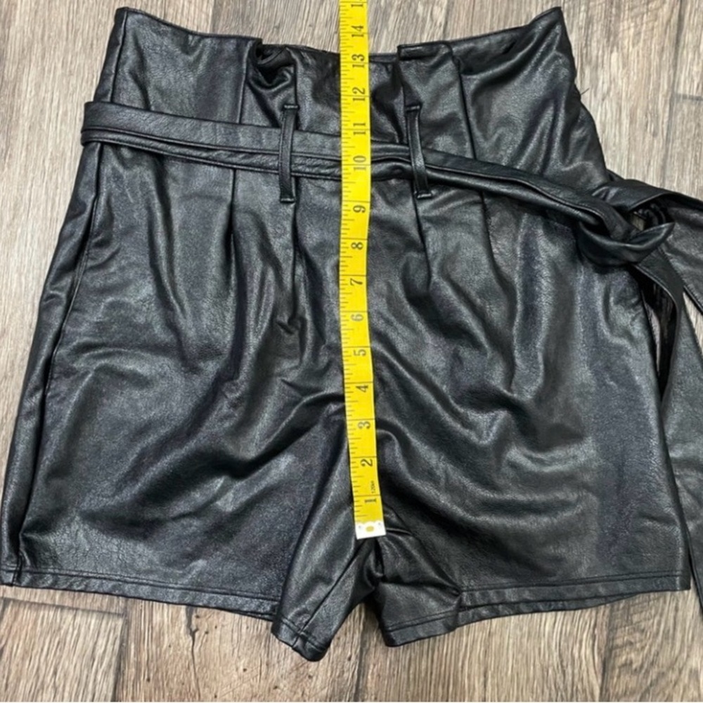 Commando Women's Black Faux Leather Shorts - Picture 7 of 8